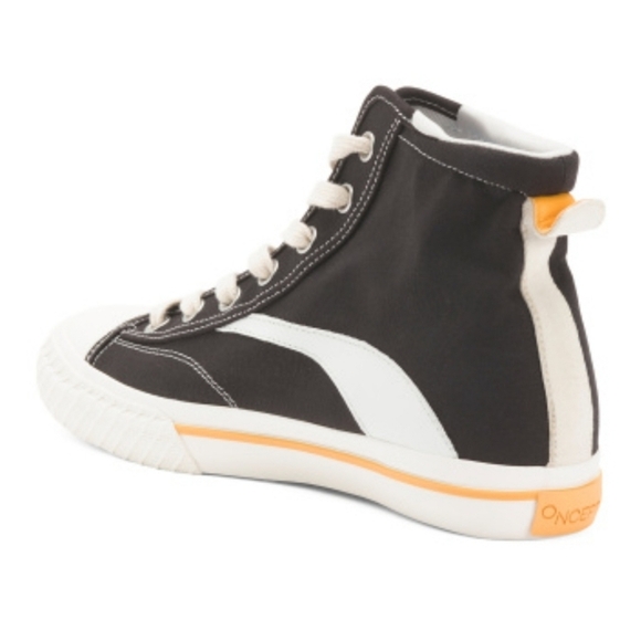 🖤🔹️ONCEPT🔹️canvas  Bogota High Top Black Sneakers for women - Picture 4 of 5